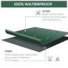 Large Patio Garden Furniture Set Cover 600D Oxford Square Waterproof, 90.6" L x 90.6" W x 27.6" H, Green