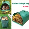 1pc Gardening Container, Large Capacity Carry-on Garden Leaf Bag, Green Leaf Garbage Bag, Toy Storage Bag