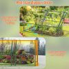 Portable Mini Greenhouse With Roll-Up Zipper Doors Waterproof UV-Resistant PVC Cover Hot House For Indoor Outdoor Garden Patio Backyard 70.86*33.46*37