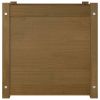 Garden Planter Honey Brown Solid Pinewood 19.7 in Garden Planter