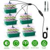 5 Packs Seed Starter Tray With Grow Light Humidity Dome Germination Kit with 5-Level Brightness 4 Timers for Indoor Greenhouse