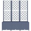 Garden Planter with Trellis Blue Gray 47.2"x15.7"x53.5" PP