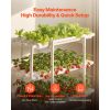 Hydroponics Growing System Kit, 3-Tier 108 Sites UPVC Pipe Hydroponic Grow Kit with Timed Irrigation, Sun & Light Blocking Pipes