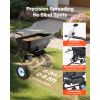 Tow Behind Broadcast Spreader, 130LBS Capacity, Tow/Push Garden Spreader with 13 in Tires, 30 Adjustable Setting & 9.8 ft Spreading Width