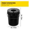 DWC Hydroponic System, 5 Gallon 4 Buckets, Deep Water Culture Growing Bucket, Hydroponics Grow Kit with Pump, Air Stone and Water Level Device