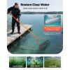 Lake Weed Roller, 12 ft Lake & Pond Weed Removal Tool, Muck Razer Aquatic & Sludge Tiller, Rid Roots and Muck Buildup