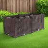 31.5 inches Deep Planter Box – Durable Outdoor Plastic Garden Bed for Vegetables, Herbs, and Flowers, Space-Saving Raised Garden Container