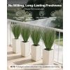 Artificial Grass Plant, 27 inch Faux Onion Grass Fake Greenery Shrubs Plant, Premium PVC for Indoor Outdoor House Home Garden Office Room Décor