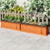 Detachable Bottom Garden Bed, Protective Coating Pine Planter for Herbs, Flowers & Vegetables 40" x 12.5" x 12"(L