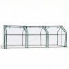 Mini Greenhouse with PVC Cover, Indoor Outdoor Plant Gardening Green House for Garden Backyard, 106*36*36in, White