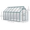 6' x 12' x 6.5' Polycarbonate Greenhouse