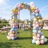 Garden Arch 87 Inches Tall Heavy Duty Metal Arbor Trellis Archway for Climbing Plants