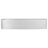 Garden Raised Bed 157.5"x31.5"x31.9" Galvanized Steel Silver