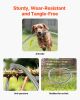 Metal Garden Hose 200 ft, Rust Proof Stainless Steel Water Hose, Heavy Duty Backyard Hose with 10 Function Nozzle, No-Kink & Flexible Water Pipe