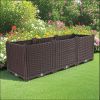 47.2in Deep Planter Box – Durable Outdoor Plastic Garden Bed for Vegetables, Herbs, and Flowers, Raised Garden Container