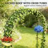 Garden arch, garden frame, arch frame, plant climbing frame, black