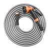 Metal Garden Hose 150 ft, Rust Proof Stainless Steel Water Hose, Heavy Duty Backyard Hose with 10 Function Nozzle, No-Kink & Flexible Water Pipe
