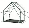 36" x 36" x 43" Mini Outdoor Greenhouse with Detachable PE Bottom Mat