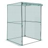 Crop Cage, 3.9 x 3.9 x 5.9 ft Plant Protection Tent with Zippered Door, Wind-Resistant Tall Crop Cage, Easy to Install, Outdoor Raised Bed Cover