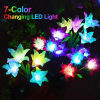 4 packs of solar lights, with 16 larger artificial lilies, multi-color color changing lights, solar garden decorative lights