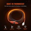 Pipe Heating Cable, 3FT 7W/FT Heat Tape for Pipes with Built-in Thermostat, Water Pipe Heat Cable Protects PVC Hose