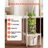 Hydroponic Tower, 30 Pods 6 Tiers Hydroponics Growing System Kit with LED Grow Light & App Control, Vertical Home Garden with 20L Water Tank & Pump