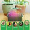 5-Pack Seed Starter Kit with LED Grow Lights – Indoor Propagation Trays with Adjustable Humidity Dome & Clear Cell Seedling Trays
