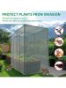 Garden Plant Netting Crop Cage for Garden Raised Bed 6.5 x 3.3 x 6 Ft Plant Cover Cage Protectors for Outdoor Plants with Frame and Zippered Door
