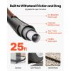 Garden Hose, 25 ft 5/8" Heavy Duty 4-Layer Rubber Water Hose, 150PSI Working & 600PSI Burst, Flexible & Non-kink Outdoor Waterhose with 3/4" Fitting