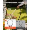 Garden Hose, 50 ft 5/8" Heavy Duty 4-Layer Rubber Water Hose, 150PSI Working & 600PSI Burst, Flexible & Non-kink Outdoor Waterhose with 3/4" Fitting