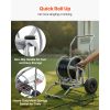Water Hose Reel Cart, 200/300ft High-Pressure Garden Hose Cart, Hoses Reel Carts with Two Wheels, Handle & Heavy-Duty Mesh Storage Basket