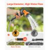 Metal Garden Hose 25 ft, Rust Proof Stainless Steel Water Hose, Heavy Duty Backyard Hose with 10 Function Nozzle, No-Kink & Flexible Water Pipe