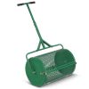 24" Lawn Topdressing Spreader with 0.75"×0.5" Mesh, Compost Spreader for Soil Sand Fertilizer Green