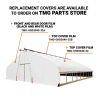 Pro Series 30' x 40' Light Deprivation Two Layer Cover Greenhouse Grow Tent, 6-mil Blackout Tarp and Clear Film, Cold Frame, Hand Crank Roll-Up Sides