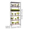 Plant Shelf with Grow Light, 6-Tier Indoor Plant Stand, 71in Tall Plants Display Rack with Wheels & 4/9/14H Timer