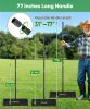 40x10 inch Lawn Leveling Rake, Upgraded Lawn Leveler Tool Heavy Duty Reinforced Connection, Garden Rake with Adjustable Long Handle