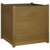 Garden Planter Honey Brown Solid Pinewood Large Durable