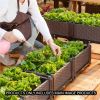 47.2in Deep Planter Box – Durable Outdoor Plastic Garden Bed for Vegetables, Herbs, and Flowers, Raised Garden Container