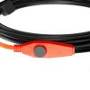 Pipe Heating Cable, 6FT 7W/FT Heat Tape for Pipes with Built-in Thermostat, Water Pipe Heat Cable Protects PVC Hose
