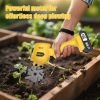 20V Cordless Tiller Cultivator for Gardening, Electric Garden Tiller with Battery & Charger, Garden Rototiller for Lawn Gardening Soil Cultivation