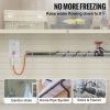Self-Regulating Pipe Heating Cable, 24-feet 5W/ft Heat Tape for Pipes Freeze Protection, Protects PVC Hose, Metal and Plastic Pipe from Freezing, 120V