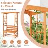 2-in-1 Multifunctional Garden Arch Bench - 39'x15.5' Seat Size, 660 lbs Capacity, Fir Wood with Weather-Resistant Coating