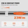 Pipe Heating Cable, 60FT 7W/FT Heat Tape for Pipes with Built-in Thermostat, Water Pipe Heat Cable Protects PVC Hose
