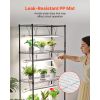DIY Plant Shelf with Grow Lights, 71 in Tall Indoor Plant Stand with Wheels, 192W 5000K Full Spectrum Grow Lights
