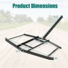74" Heavy-Duty Drag Harrow with 80 lbs Load Capacity, Tow-Behind Leveling Tool for Driveway, Garden & Farm