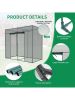 Garden Plant Netting Crop Cage for Garden Raised Bed 6.5 x 3.3 x 6 Ft Plant Cover Cage Protectors for Outdoor Plants with Frame and Zippered Door
