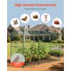 Crop Cage, 9.5 x 6.36 x 6.36 ft Plant Protection Tent with Zippered Door, Wind-Resistant Tall Crop Cage, Easy to Install, Outdoor Raised Bed Cover