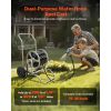 Water Hose Reel Cart, 200/300ft High-Pressure Garden Hose Cart, Hoses Reel Carts with Two Wheels, Handle & Heavy-Duty Mesh Storage Basket