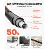 Garden Hose, 50 ft 5/8" Heavy Duty 4-Layer Rubber Water Hose, 150PSI Working & 600PSI Burst, Flexible & Non-kink Outdoor Waterhose with 3/4" Fitting