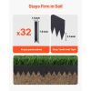 Galvanized Steel Landscape Edging, 30-Pack 40 x 6 Inch Metal Edging for Landscaping with 32 Mounting Clips